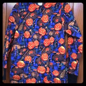 Uniform Advantage Scrub Halloween Pumpkin Witches